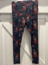 LULAROE LLR TALL&amp;CURVY2 LEGGINGS 4TH OF JULY THEMED #690 - £32.32 GBP