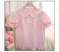 Sweet Milk ~ Short Sleeve ita Blouse by Alice Girl - £84.18 GBP