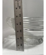 Anchor Hocking Horizonal Ribbed Crystal Serving or Salad Bowl 9 inch - £18.80 GBP