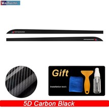 S m performance styling car door side stripes skirt sticker 5d carbon fiber vinyl decal thumb200