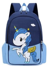 School Backpacks for Girls Cartoon Unicorn Pink Bag Children Nylon Bagpack Kids  - £22.67 GBP