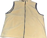 LL Bean Outdoors Fleece Sweater Vest Full Zip Women’s Size 3XL Yellow - $19.64