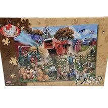 Serendipity Puzzle Company Fall Harvest Farm Chickens Barn Tractor Kevin Walsh - £11.79 GBP