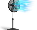 Lasko Oscillating Pedestal Fan, Adjustable Height, 3 Speeds, for Bedroom... - £63.02 GBP
