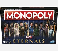 Monopoly Marvel Eternals Board Game With Collectible Tokens - Brand New - £18.47 GBP