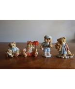 Lot 3 Cherished Teddies Lou Baseball Figurine Darlene Irene DAMAGED Debb... - $213.98 MXN