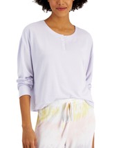 Jenni by Jennifer Moore Womens Ribbed Pajama Top,1-Piece Size Medium Color Lilac - £27.69 GBP