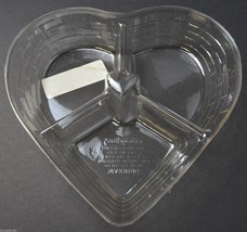 Longaberger Divided Sweetheart Basket Protector No. 40086 Plastic Home Decor - £8.39 GBP