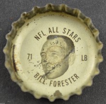 Vintage Coca Cola NFL All Stars Bottle Cap Green Bay Packers Bill Forest... - £5.50 GBP