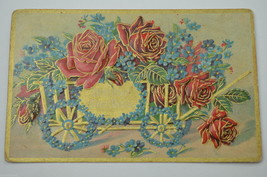 Vintage Postcard Birthday Greetings Early 1900&#39;s Collectible Antique Decorartive - £11.39 GBP