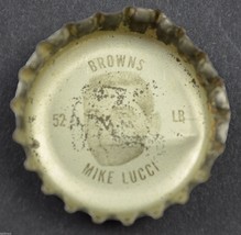 Vintage Coca Cola NFL Bottle Cap Cleveland Browns Mike Lucci Coke King Size - £3.94 GBP