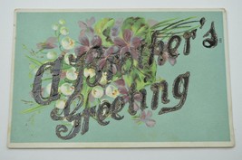 Vintage Postcard A Brother&#39;s Greeting Early 1900&#39;s Antique Embossed Coll... - £10.60 GBP