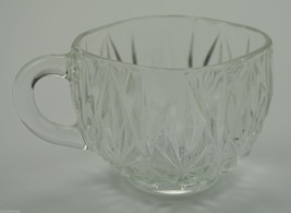 Vintage Hazel Atlas Williamsport Clear Pattern Glass Punch Cup 2.5&quot; Tall Decor - £5.48 GBP