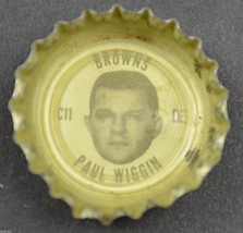 Vintage Coca Cola NFL Bottle Cap Cleveland Browns Paul Wiggin Coke King Size - $4.99