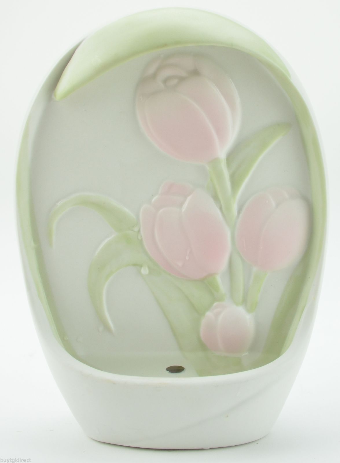Avon China Floral Pattern Zen Wall Water Fountain 8" Tall Home Decor Collectible - $24.18