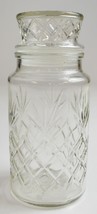 Anchor Hocking Glass Planters Peanuts Lidded Jar 1983 8&quot; T Canister Mr. Peanut - £10.06 GBP