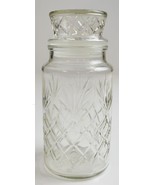 Anchor Hocking Glass Planters Peanuts Lidded Jar 1983 8&quot; T Canister Mr. ... - £9.73 GBP