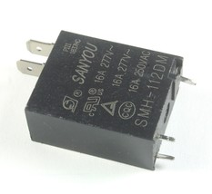 Sanyou Relay SMH-112DM SPST 16 Amps 16A 12vdc  277vac - $14.75