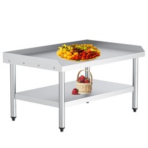 30&quot;D x 48&quot;W x 26&quot;H Work Table with Storage Undershelf Stainless Steel Pr... - £181.76 GBP