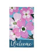 Evergreen Flag,Dogwood Blossoms House Applique Flag 28X0.5X44 Inches - $18.04