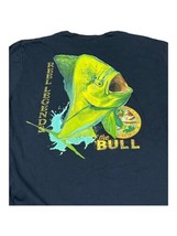 Reel Legend Men&#39;s Fishing Graphic T-shirt The Bull XL Bull Mahi Mahi Dolphin - £14.89 GBP