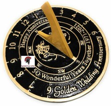 50th Unique Wedding Anniversary Sundial Gift For Couples/Great Gift - £138.77 GBP