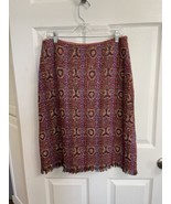 Vintage Robert Clarence Saks 5th ave Potpourri Collection Woven Skirt Re... - £14.69 GBP