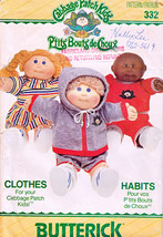 Cabbage Patch Kids Doll Pattern + Transfers Butterick 332 Pattern Oop Uncut - $17.99
