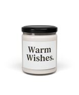 Warm Wishes Candle | Scented Soy Candle, Minimal Typography - $20.99+