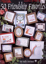 50 FRIENDSHIP FAVORITES * SAYINGS 4 GIFTS CROSS STITCH CHARTS LEISURE AR... - $9.98