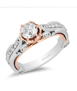Enchanted Disney Fine Jewelry with 1 CTTW Belle Rose Engagement Wedding ... - £58.98 GBP