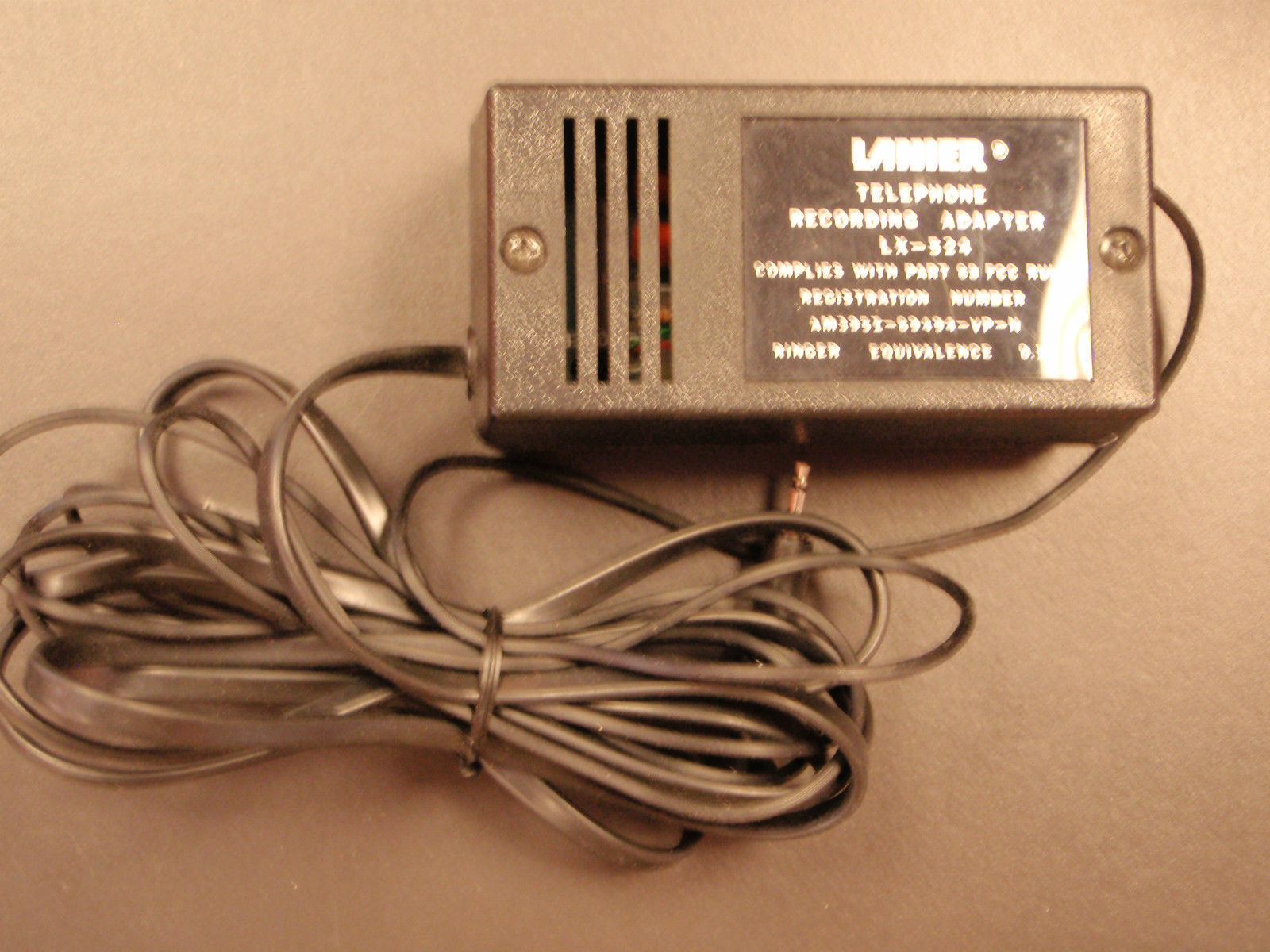 Lanier LX-524 telephone record adapter - $19.99