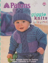 PATONS GIGGLE KNITS FOR BABIES &amp; TODDLERS #927 UNISEX 3 MONTHS TO 2 YEAR... - £7.01 GBP