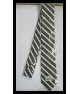 Jordan Jasper Gray &amp; White Stripe Tie JJ6730 NEW - €7,59 EUR