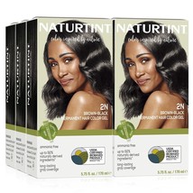 Naturtint Permanent Hair Color 2N Brown Black (Pack of 6), - £84.61 GBP