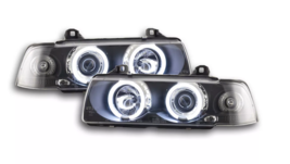 FK LED Headlights Angel Eyes Halo Ring CCFL BMW 3 series E36 Saloon 92-9... - $274.04
