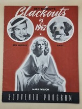 KEN MURRAY&#39;S-&quot;BLACKOUTS OF 1942&quot; 1940-50&#39;s VINTAGE 18 PAGE PROGRAM - $523.78 MXN
