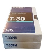Lot of 2 Sony T-30PM Professional Video Cassette Tape Rare Format - $246.66 MXN