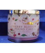 CHERRY BLOSSOM POUND CAKE Bath & Body Works 3 Wick Candle   14.5OZ   Brand New - $23.70