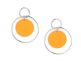 Paparazzi Pop, Look and Listen Orange Post Earrings - New - £3.55 GBP