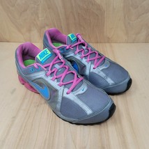 Nike Womens Sneakers Sz 10 M Reax Run 8 Running Shoes Gray Pink Athletic - £21.86 GBP