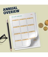 Annual Overview, financial tracker, Annual Report template, Monthly Report - $37.43 MXN