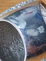Vintage size 7 US Men Women 12 grams 925 Sterling Silver ring with zirco... - $417.69 MXN