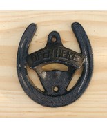 Cast Iron HORSESHOE Bottle Opener Wall Mount Bar Open Here Barware Beer ... - $297.75 MXN