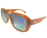 GUESS Originals Gafas de Sol GU8233 44W Pulido Marrón Cuadrado con Azul ... - $69.55