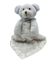 Blankets &amp; Beyond White Bear Baby Lovey Security Blanket Satin Back - £15.16 GBP