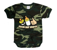9-12 Month CHOOSE YOUR WEAPON Infant Baby One Piece Shower Gift Rothco 6... - $11.99