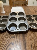 SET OF 3 Ekcoloy Silver Beauty 6 Muffin Cupcake Pan T60-6 USA - $280.35 MXN