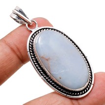 Blue Opal Gemstone Handmade Fashion Ethnic Gifted Pendant Jewelry 2.20&quot; SA 9279 - £4.14 GBP