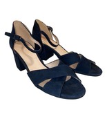 Bianco Womens Biacate Blue Suede Cross Platform Sandals, Size 40, US 9-10 - £20.29 GBP